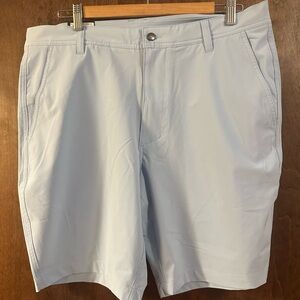 FootJoy Light Blue Performance Flat-Front Golf Shorts